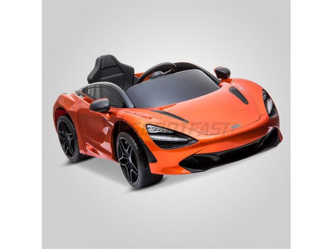 Voiture Jouet Electrique Pour Enfant Et Bebe Modele Mclaren 720 S Orange